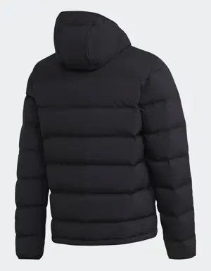 Adidas Helionic Stretch Hooded Down Jacket. 2