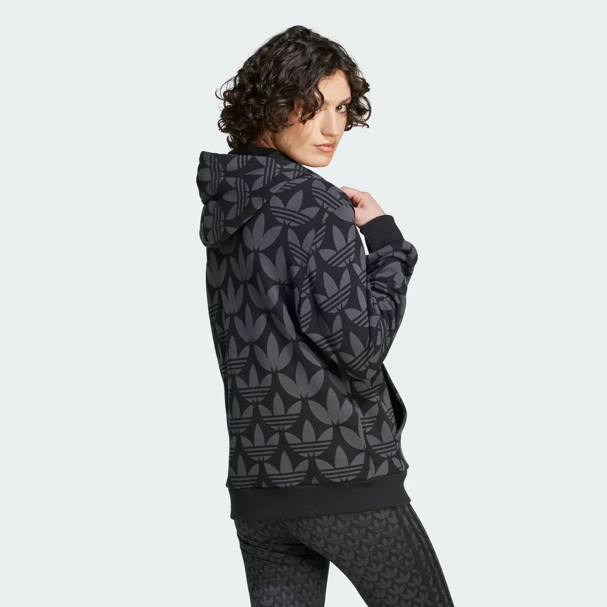 Adidas Trefoil Monogram Hoodie. 3