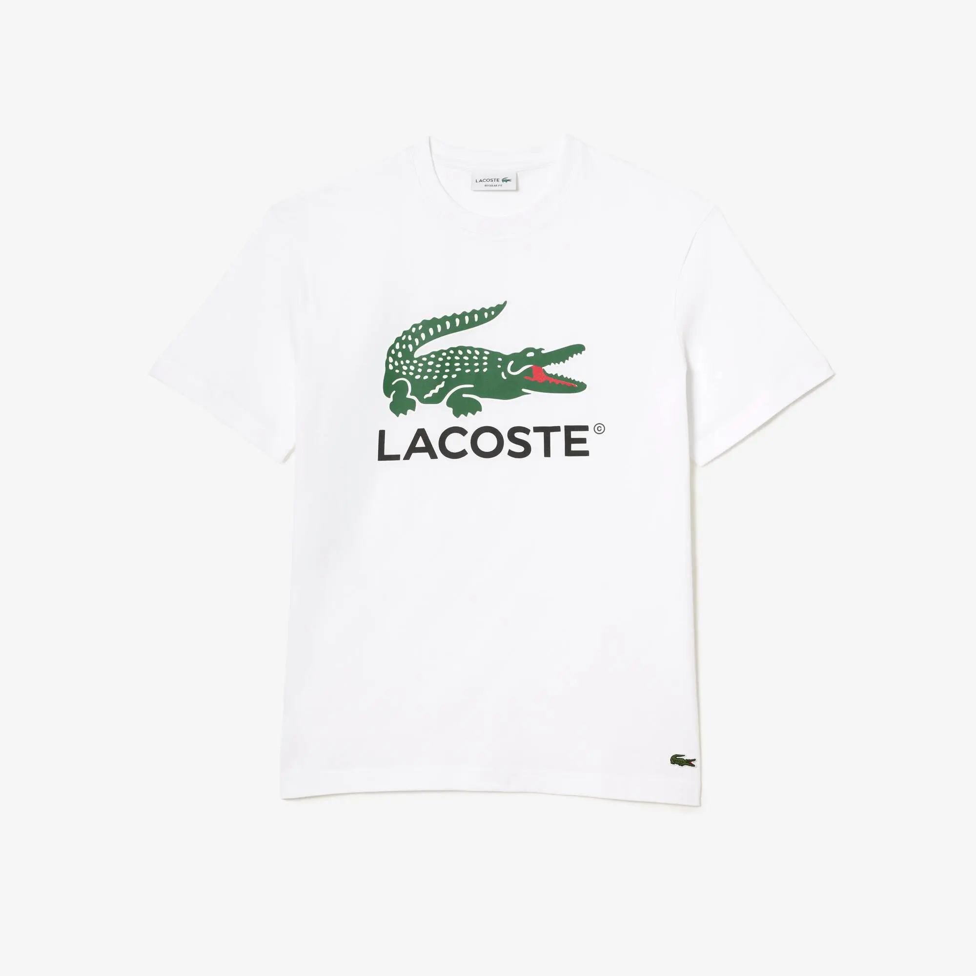 Lacoste T-shirt com estampado de assinatura em jersey de algodão. 2