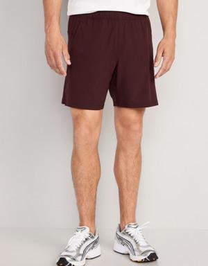 Essential Woven Workout Shorts -- 7-inch inseam red