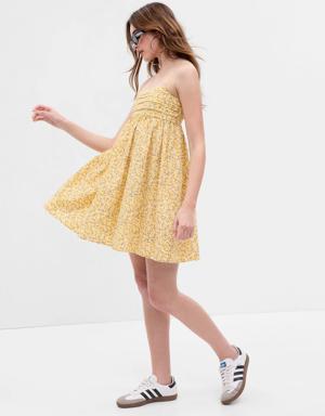 Gap Babydoll Mini Dress yellow