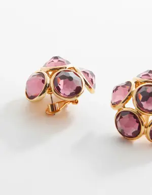 Crystal beads earrings