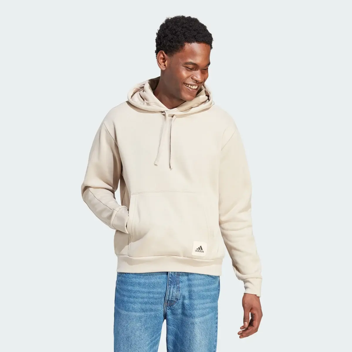 Adidas Lounge Fleece Hoodie. 2