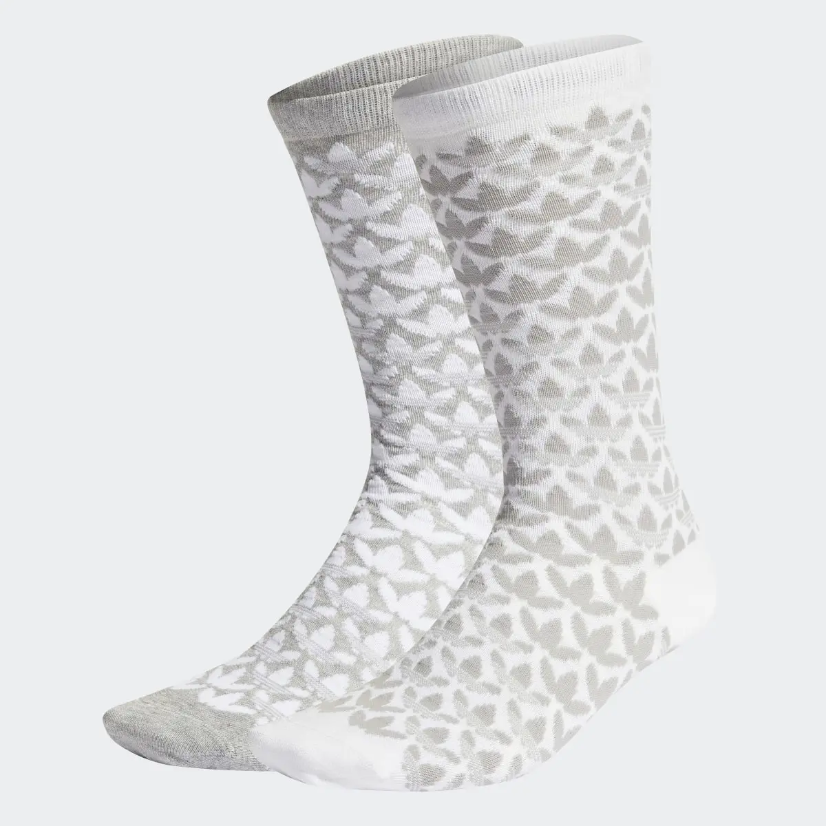 Adidas Monogram Thin Crew Socks 2 Pairs. 2