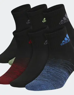 Superlite Badge of Sport Quarter Socks 6 Pairs