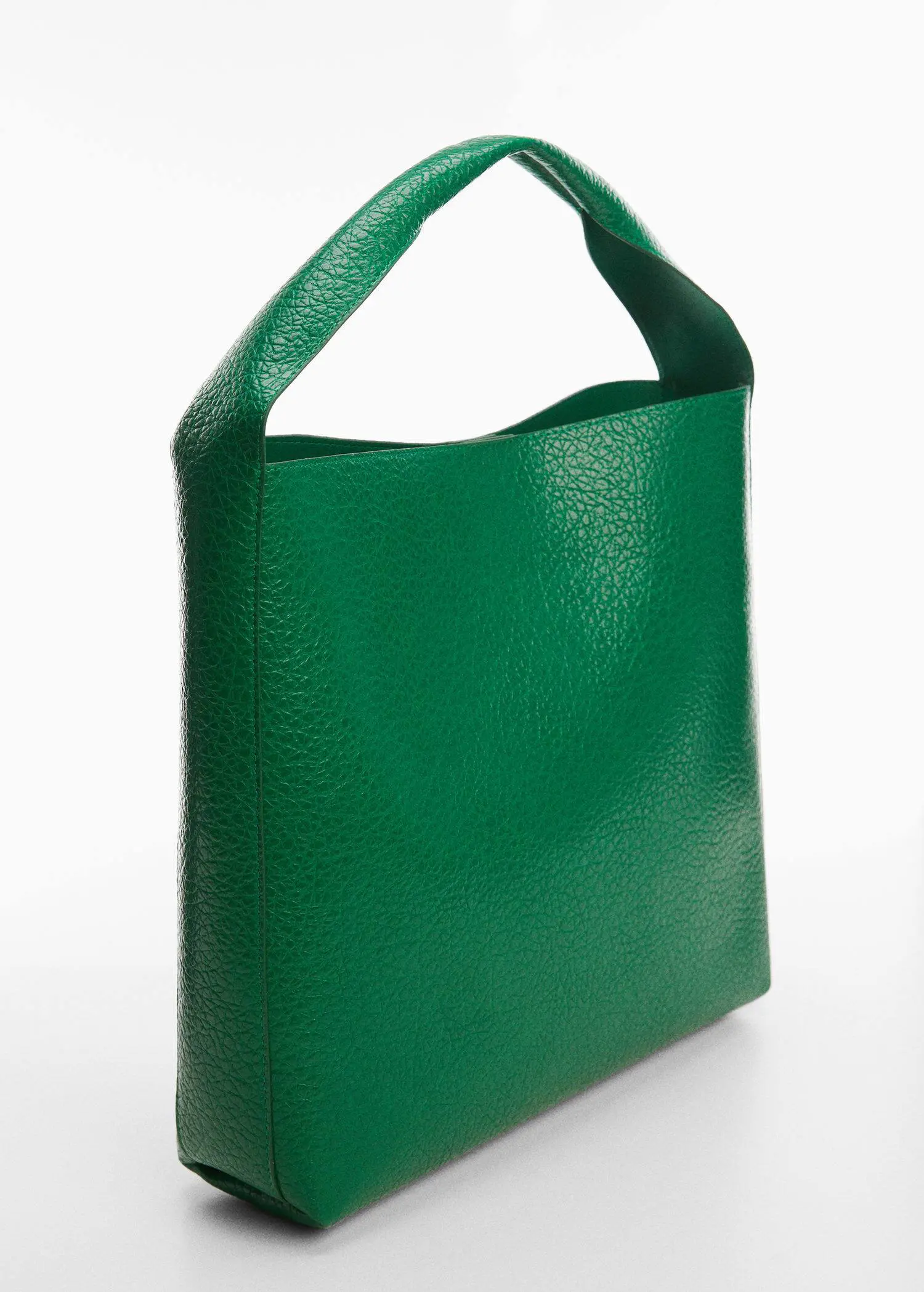 Mango Leather-effect shopper bag. 1