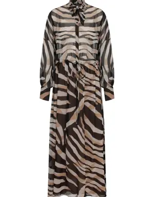 Exotic Tiger Print Dress - 4 / ORIGINAL