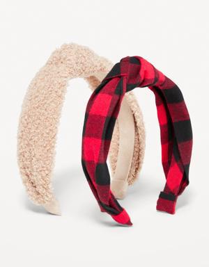 Old Navy Fabric-Covered Headbands 2-Pack for Women multi