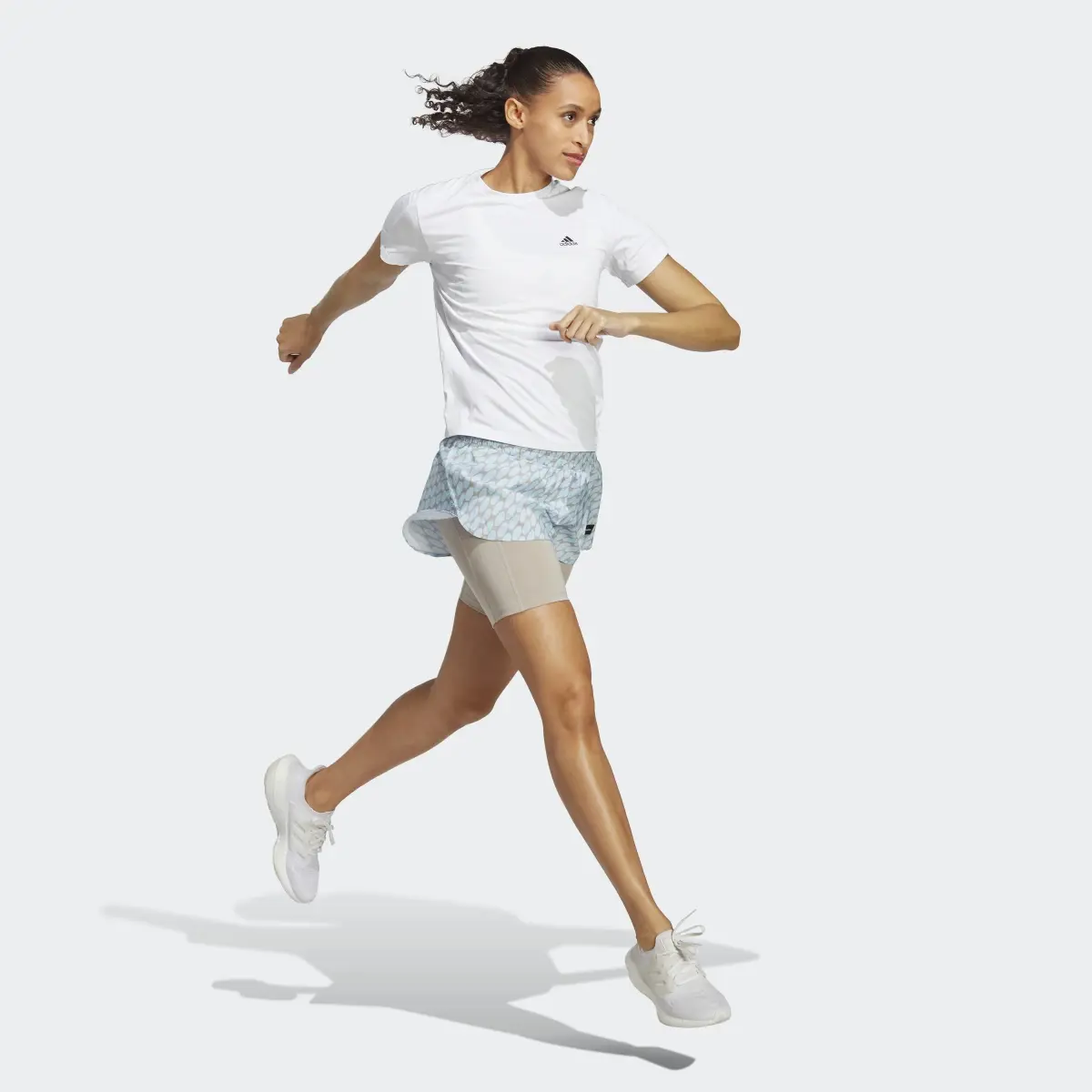 Adidas Shorts de Running 2 en 1 adidas x Marimekko Run Icons Logo 3 Barras. 3