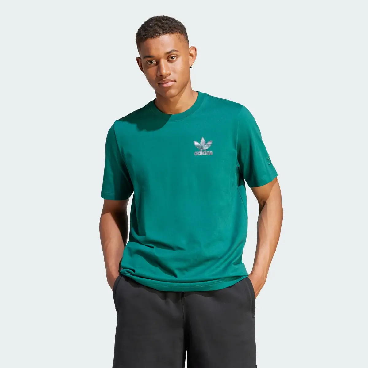 Adidas Graphic Blur Trefoil Tee. 2