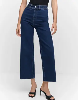 Jeans culotte high waist