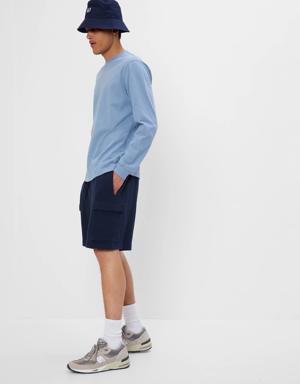 French Terry Cargo Sweat Shorts blue