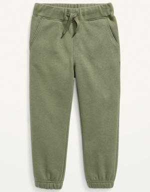 Unisex Cinched-Hem Sweatpants for Toddlers green