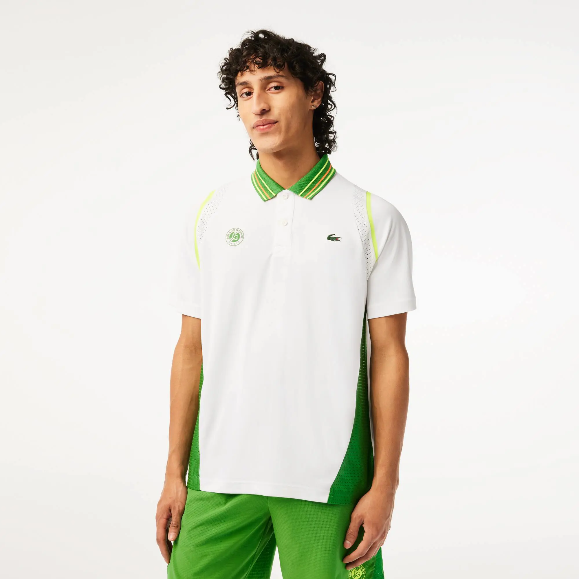 Lacoste Men’s Lacoste Sport Roland Garros Edition Ultra-Dry Two Tone Polo Shirt. 1