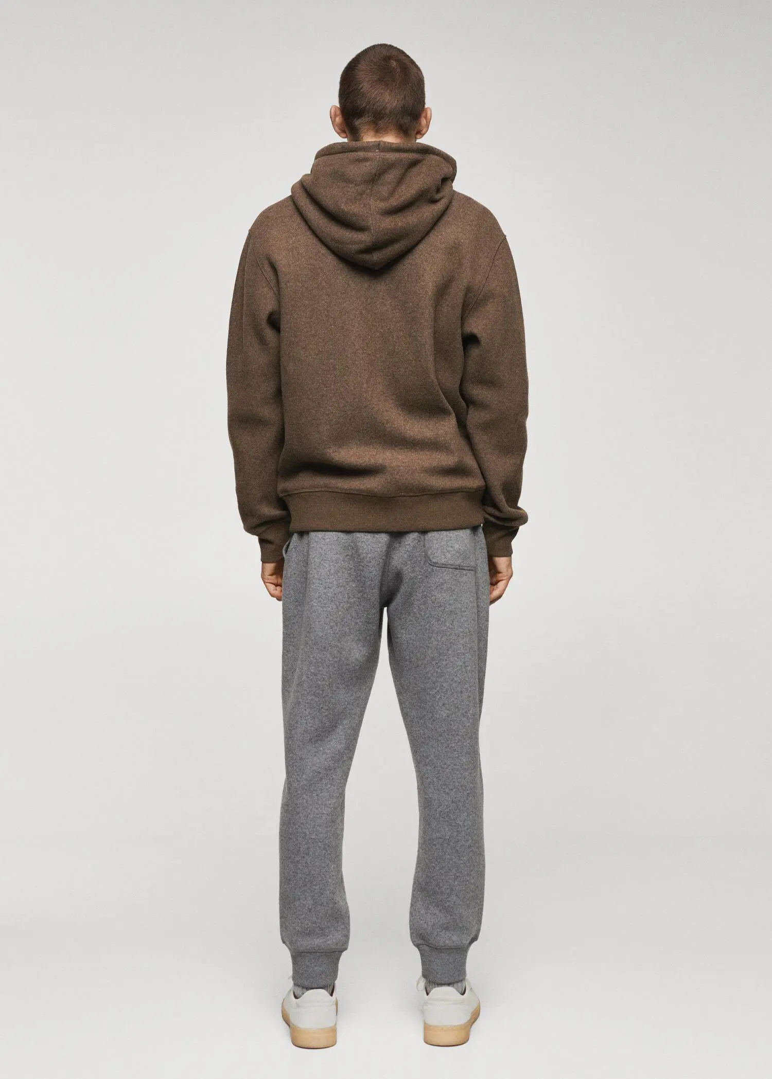 Mango Wool blend hooded sweatshirt. 3
