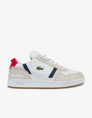 Men's T-Clip Tricolour Leather and Suede Trainers