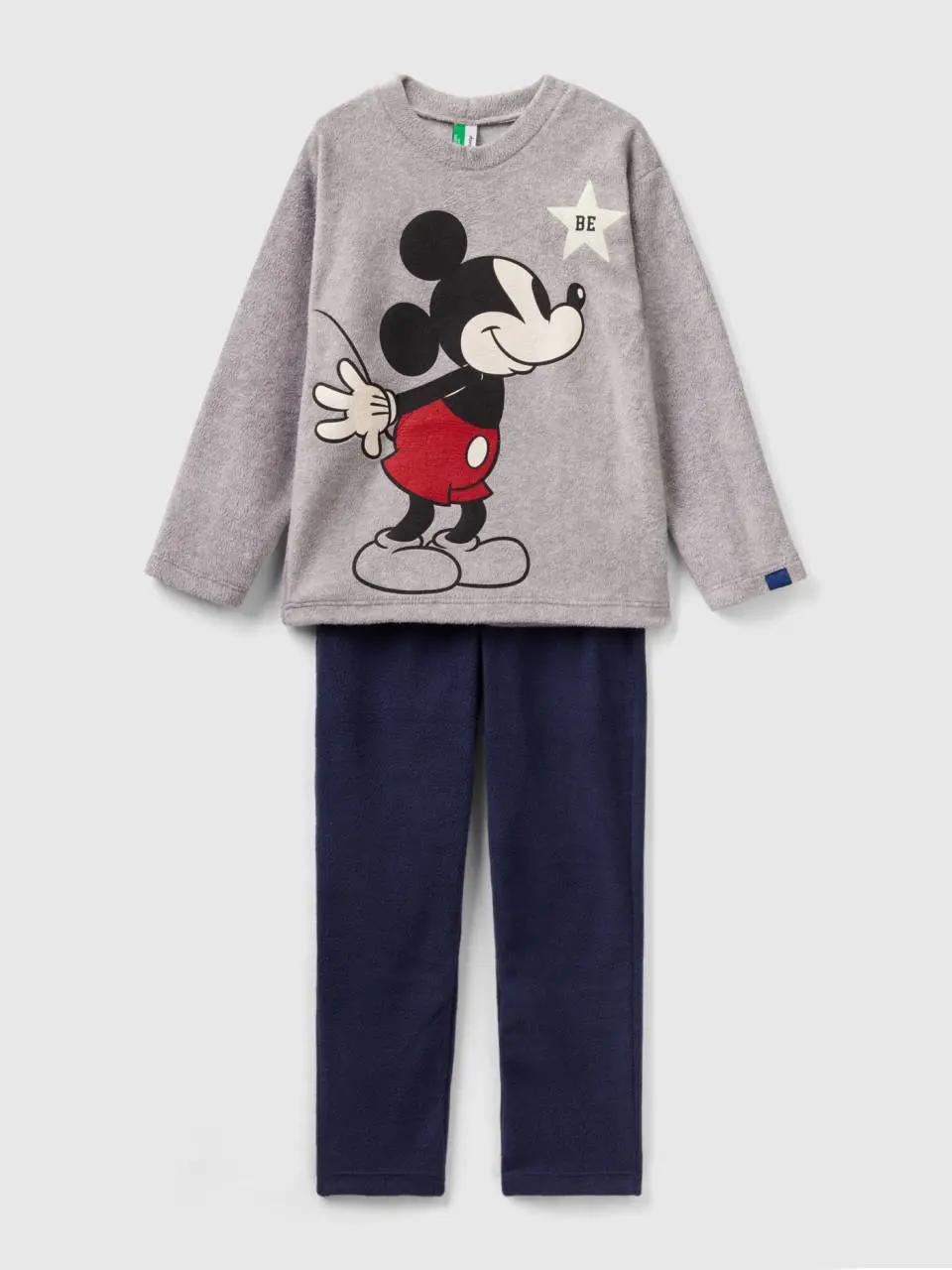 Benetton pyjamas with mickey mouse fleece. 1