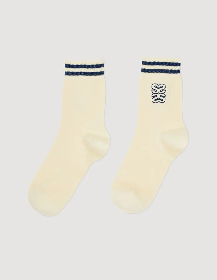 Sandro Embroidered socks. 1