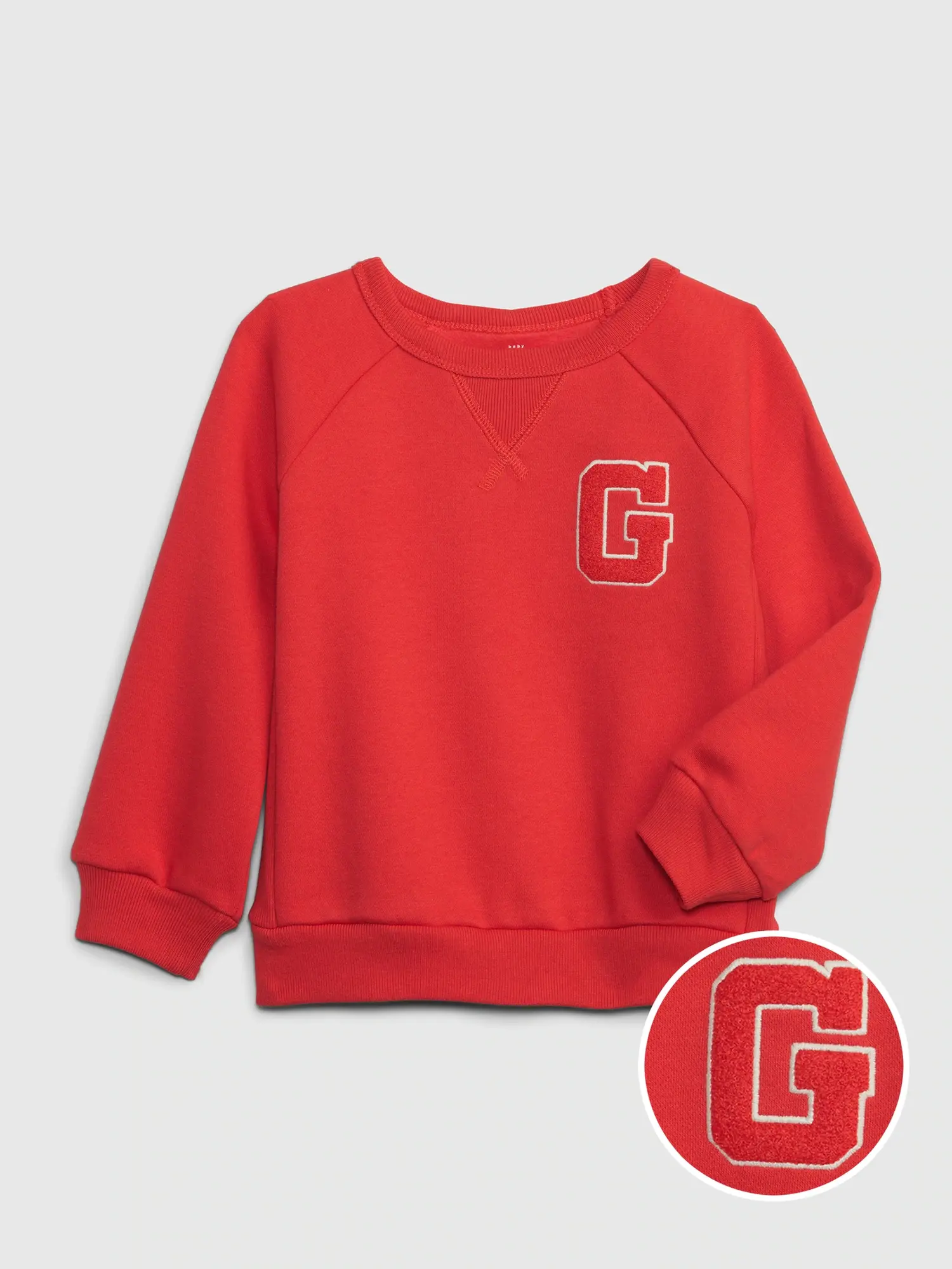 Gap Toddler Gap Logo Fleece Sweatshirt red. 1