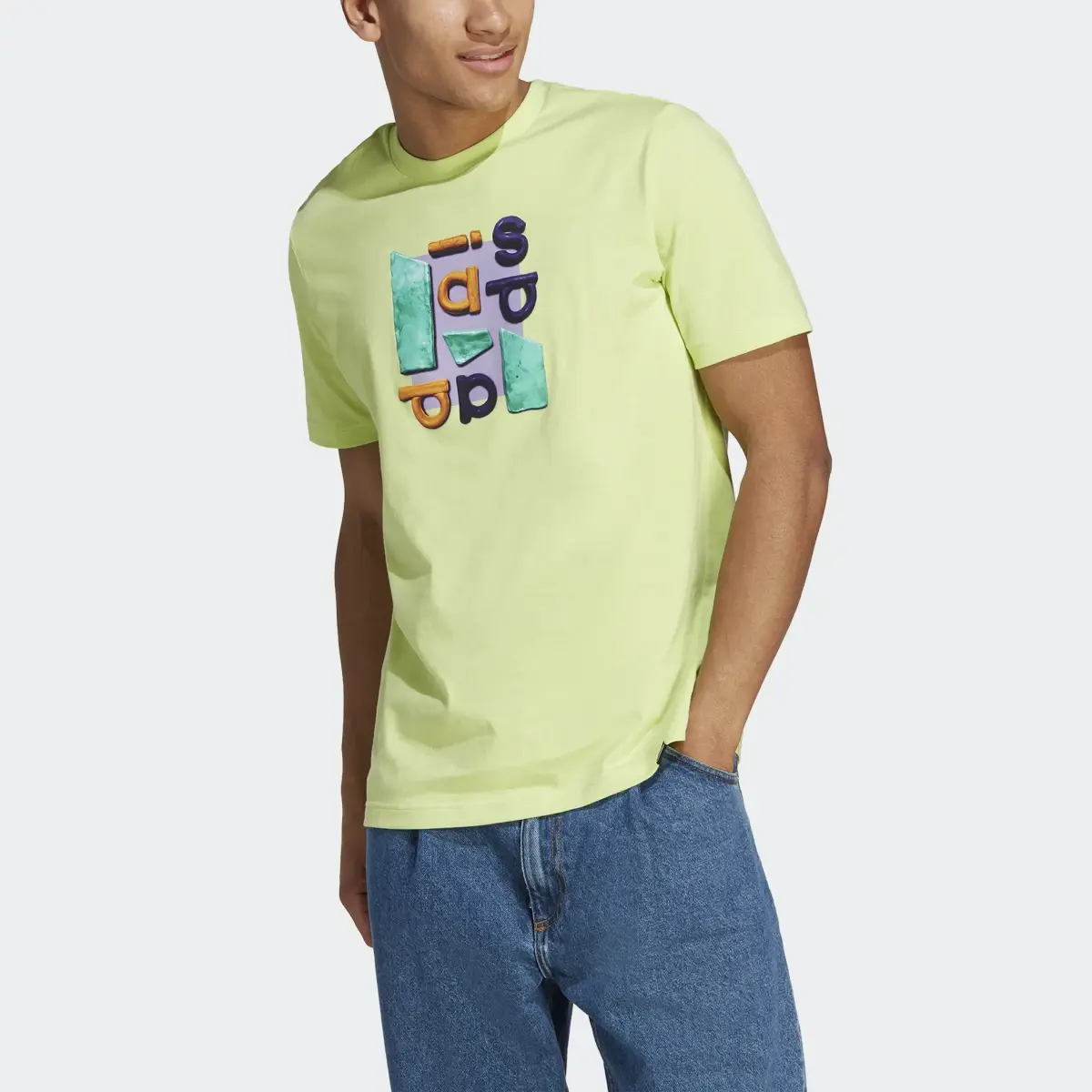 Adidas Sportswear Photo Real Two-Tone Tee. 1