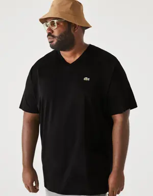 Lacoste Men's Big Fit V-Neck Pima T-Shirt