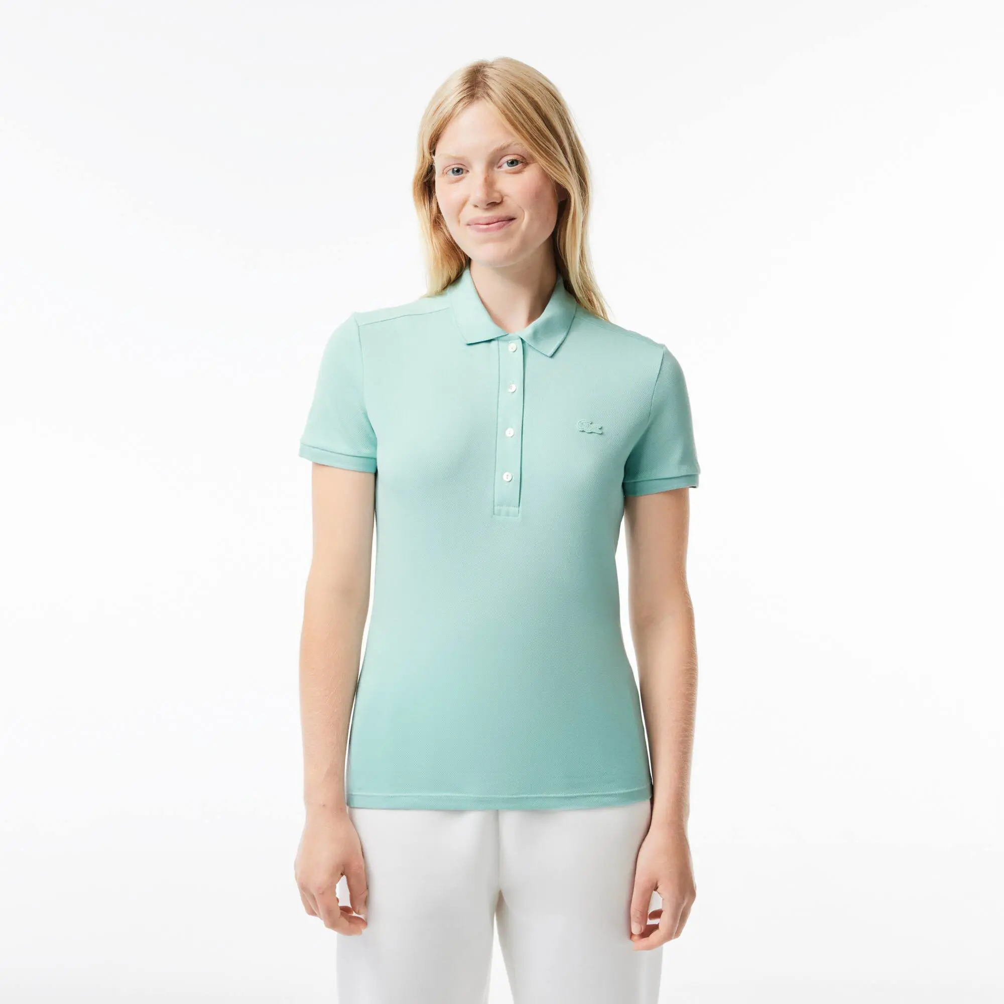 Lacoste Women's Lacoste Slim fit Stretch Cotton Piqué Polo Shirt. 1