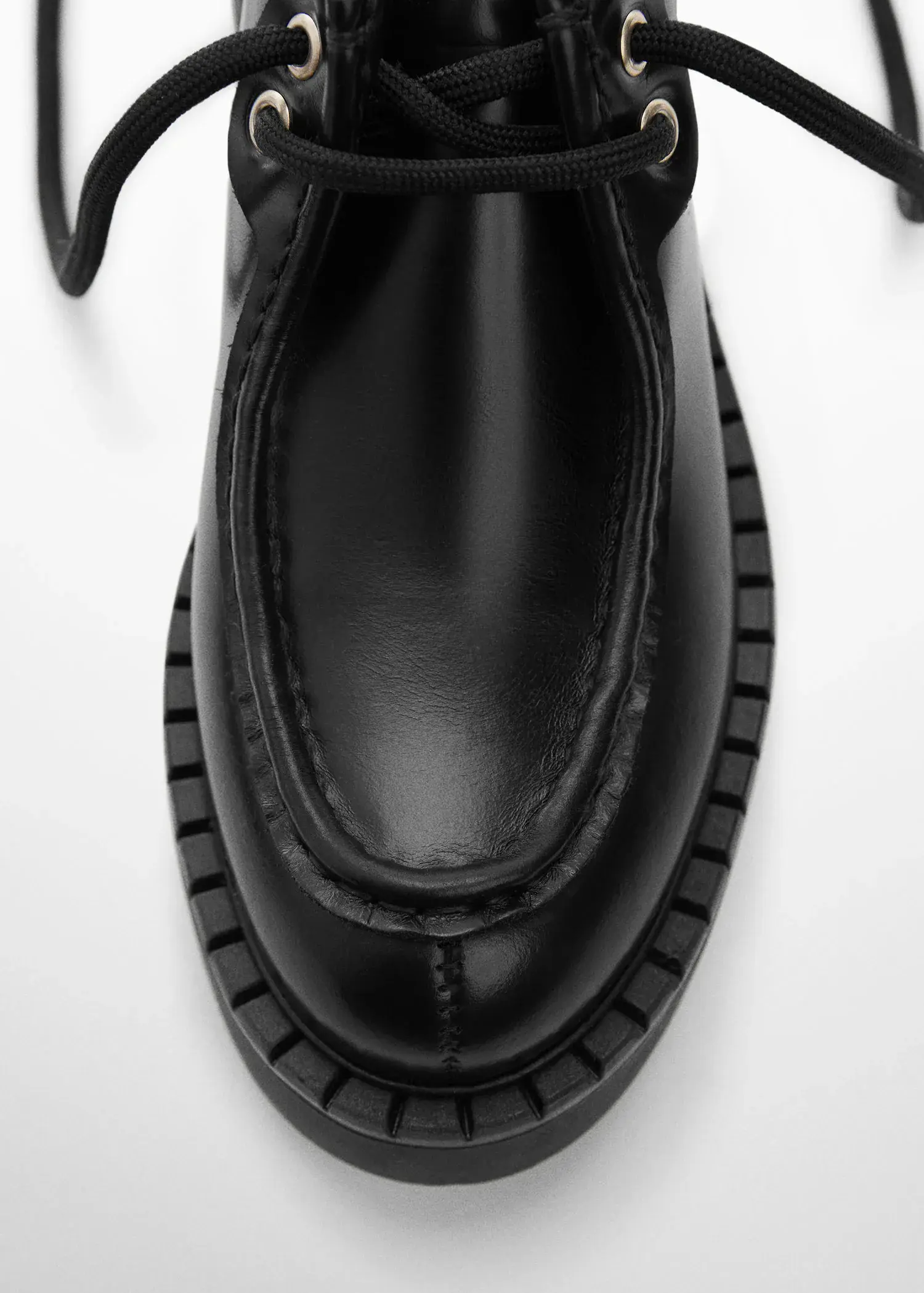 Mango Lace-up leather shoes. 3