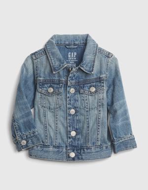 Baby Organic Cotton Icon Denim Jacket blue