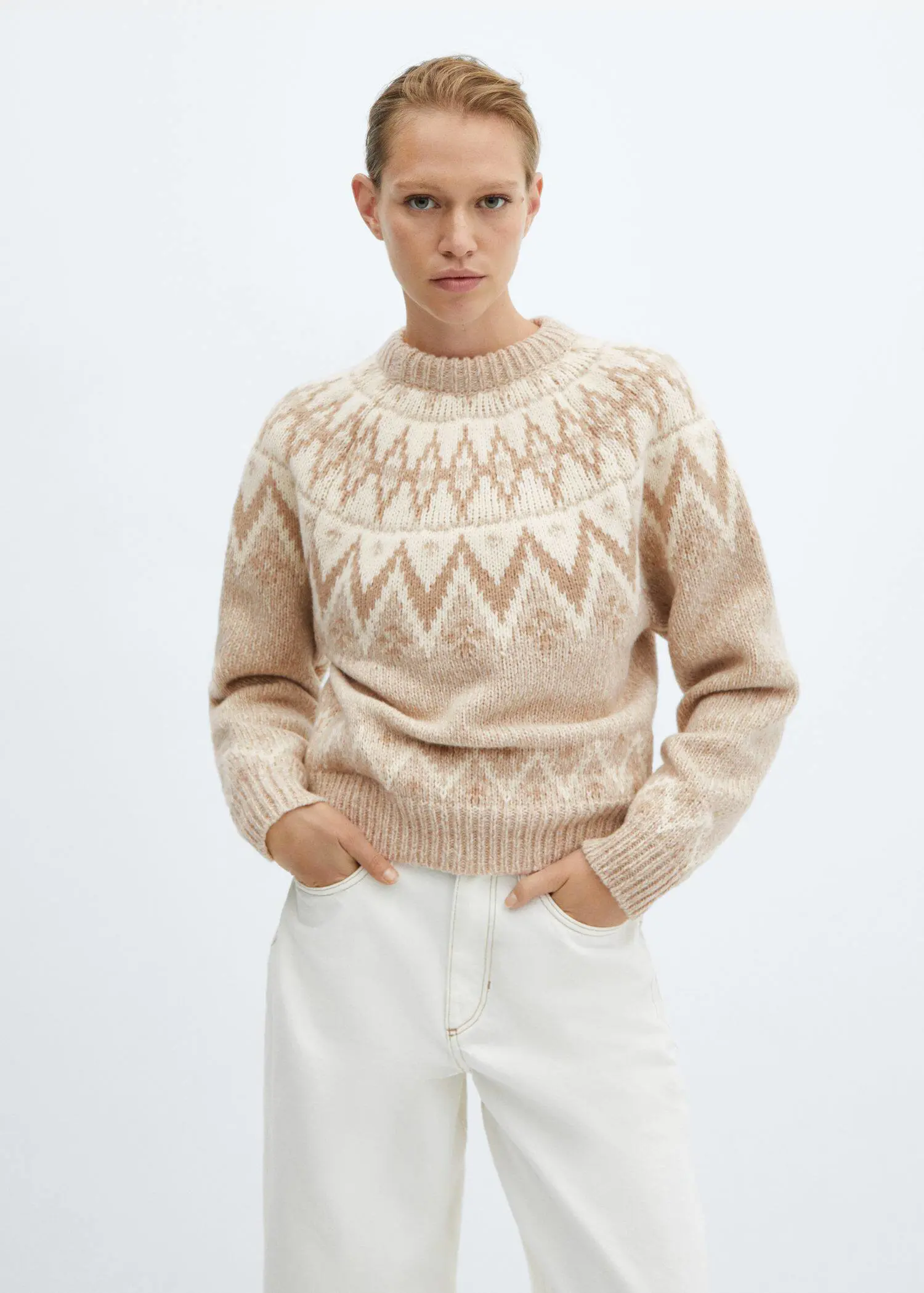 Mango Pull-over motifs col rond. 2