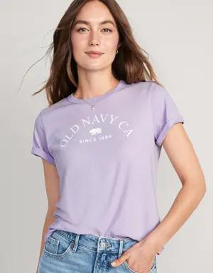 EveryWear Logo Graphic T-Shirt for Women purple