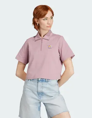 Cropped Polo Shirt