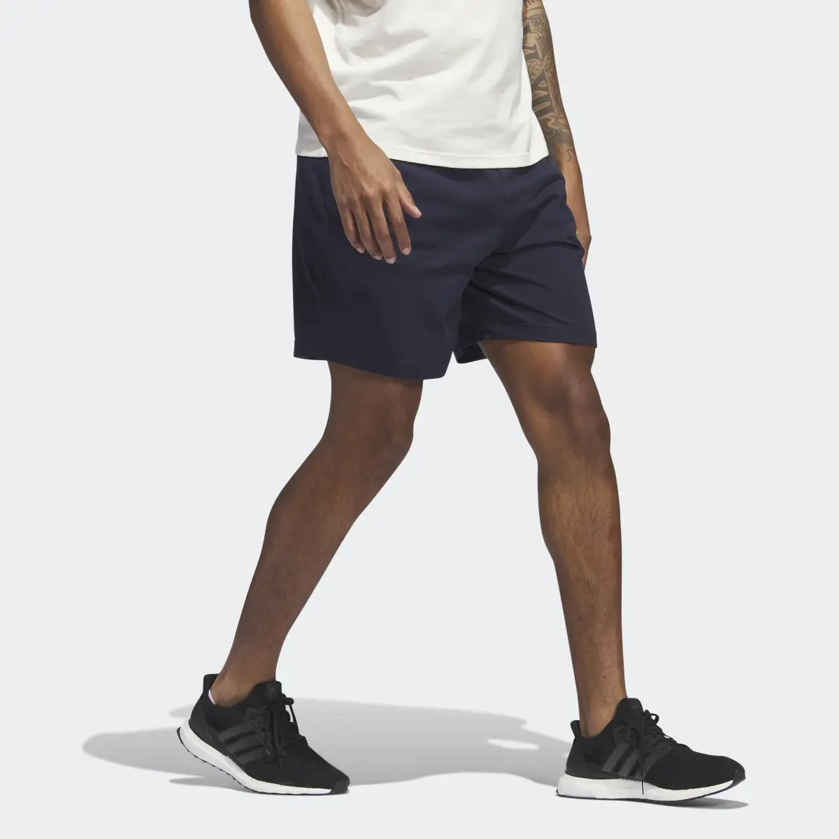 Adidas AEROREADY Essentials Single Jersey Linear Logo Shorts. 3