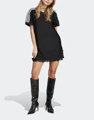 Lace Trim Tee Dress