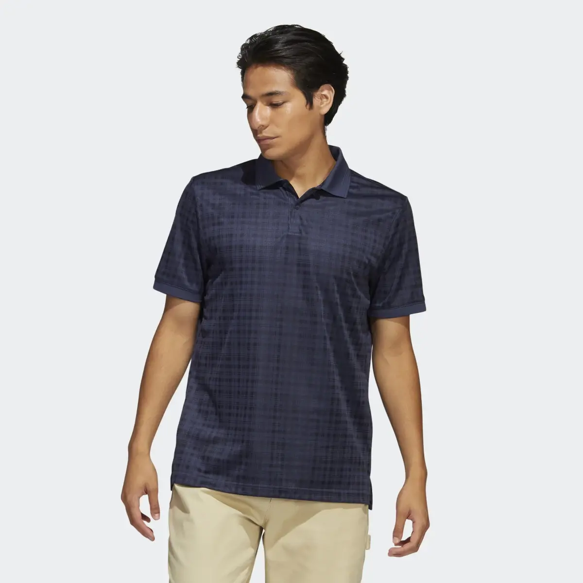 Adidas Adicross Plaid Polo Shirt. 2