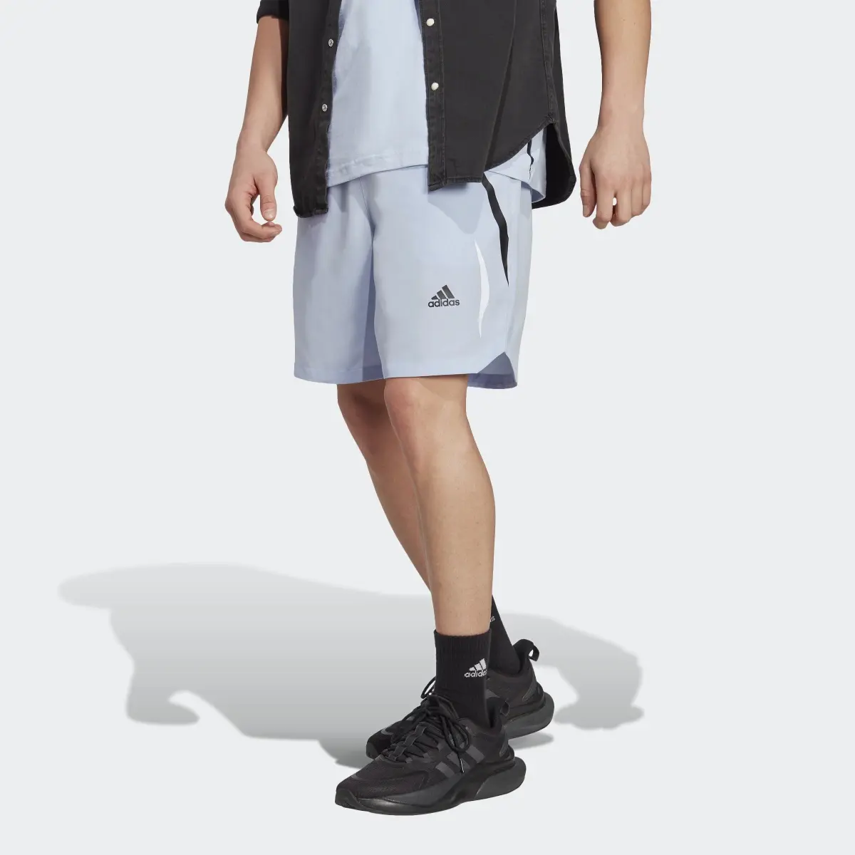 Adidas Colorblock Woven Shorts. 1