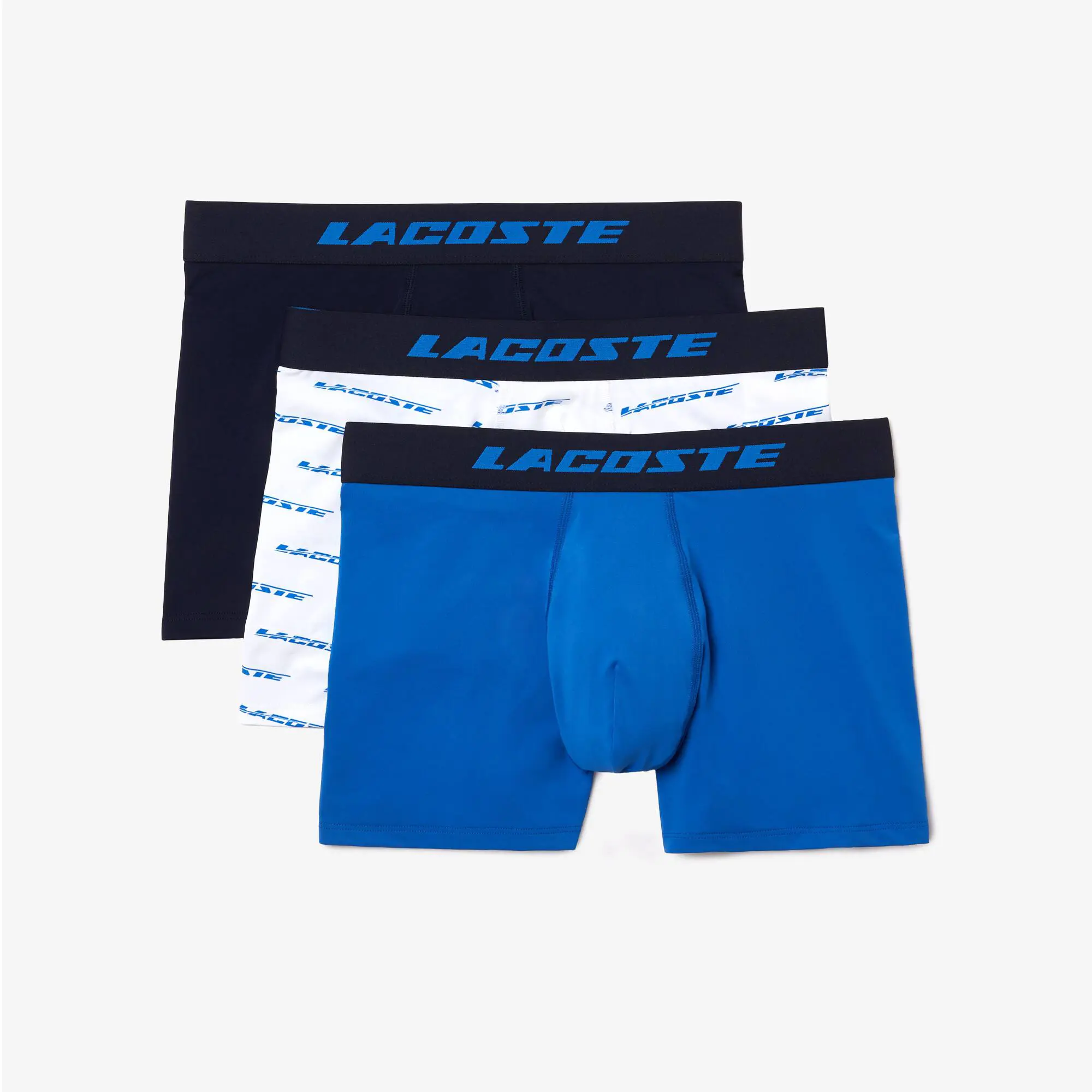 Lacoste Men’s 3-Pack Microfiber Print Trunks. 2
