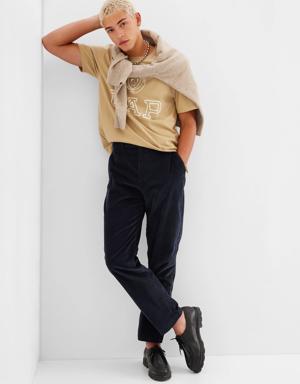 Wide Wale Relaxed Corduroy Pants blue