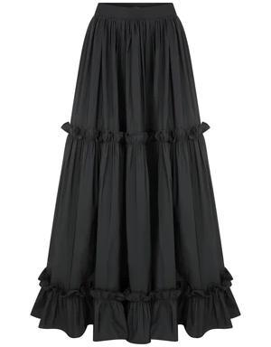 Tiered poplin maxi skirt - Conscious Product