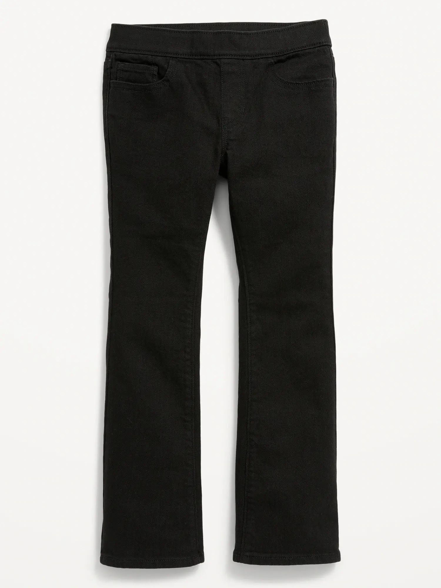 Old Navy Wow Boot-Cut Pull-On Jeans for Girls black. 1