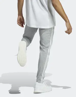 Essentials Single Jersey Tapered Open Hem 3-Stripes Pants