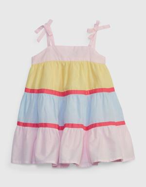 Baby Colorblock Tiered Dress multi