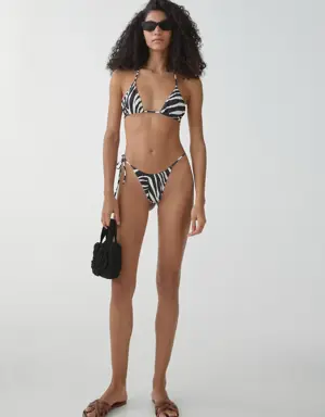 Leopard bikini top