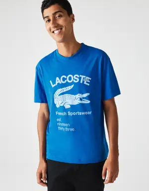 Lacoste Playera con Cocodrilo Lacoste Corte Relajado para Hombre