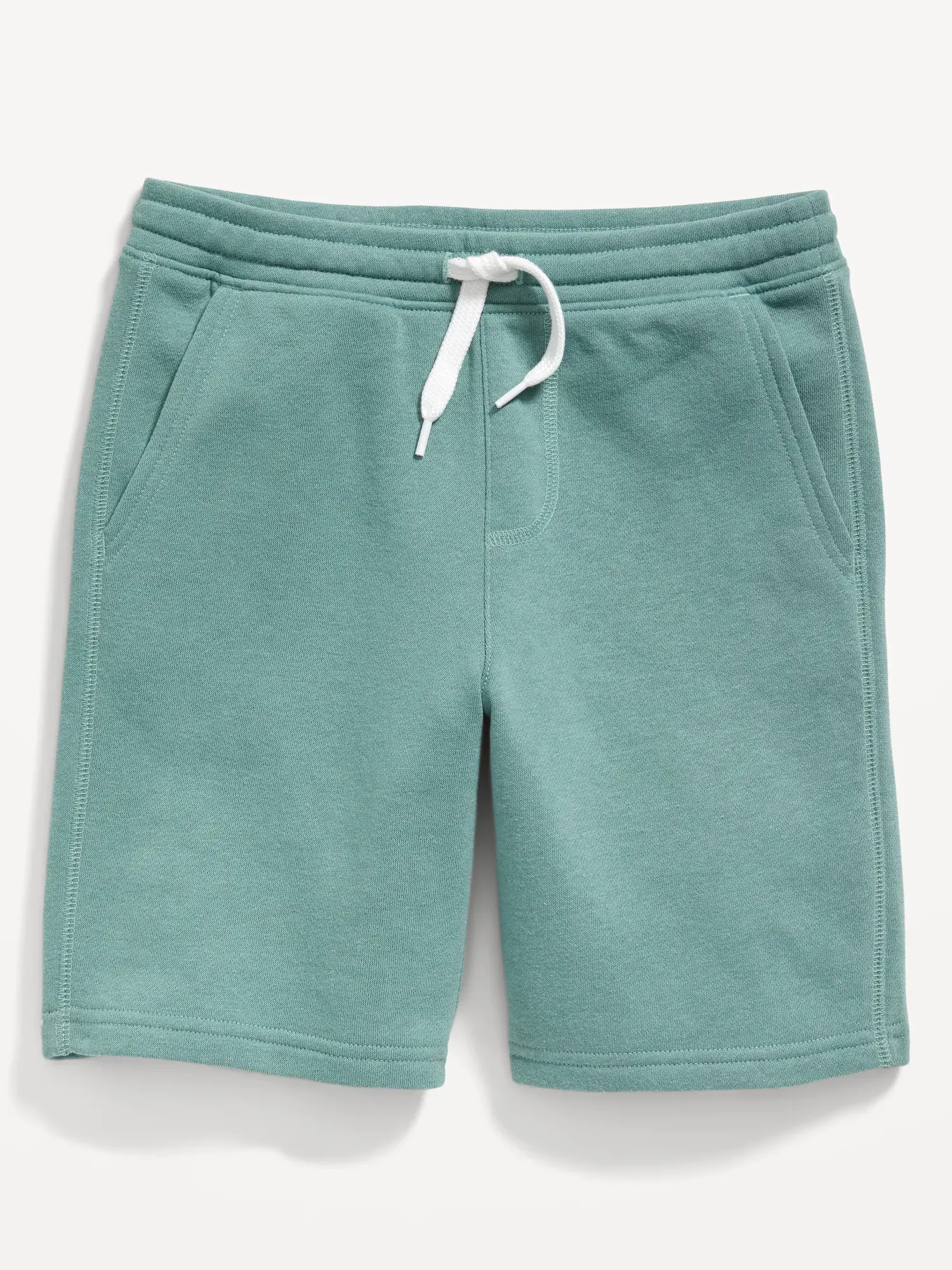 Old Navy Flat-Front Fleece Jogger Shorts for Boys (At Knee) green. 1