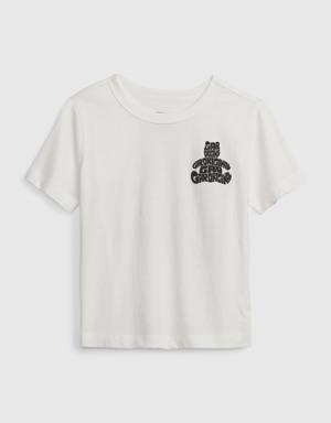 Gap Toddler 100% Organic Cotton Mix and Match Graphic T-Shirt white