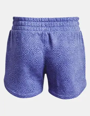 Girls' UA Rival Fleece Printed Shorts