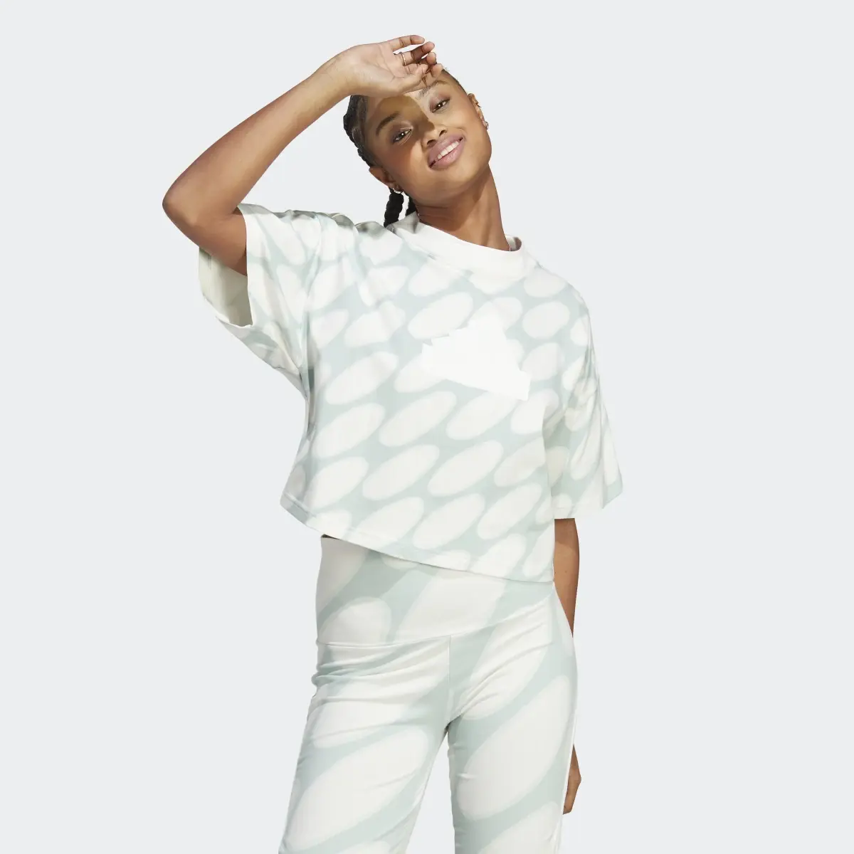 Adidas T-shirt Marimekko Future Icons 3-Stripes. 2