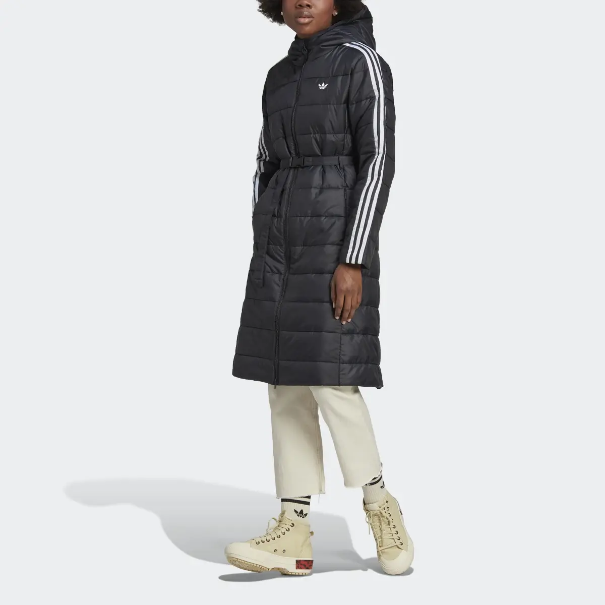 Adidas Veste à capuche longue et slim Premium. 1