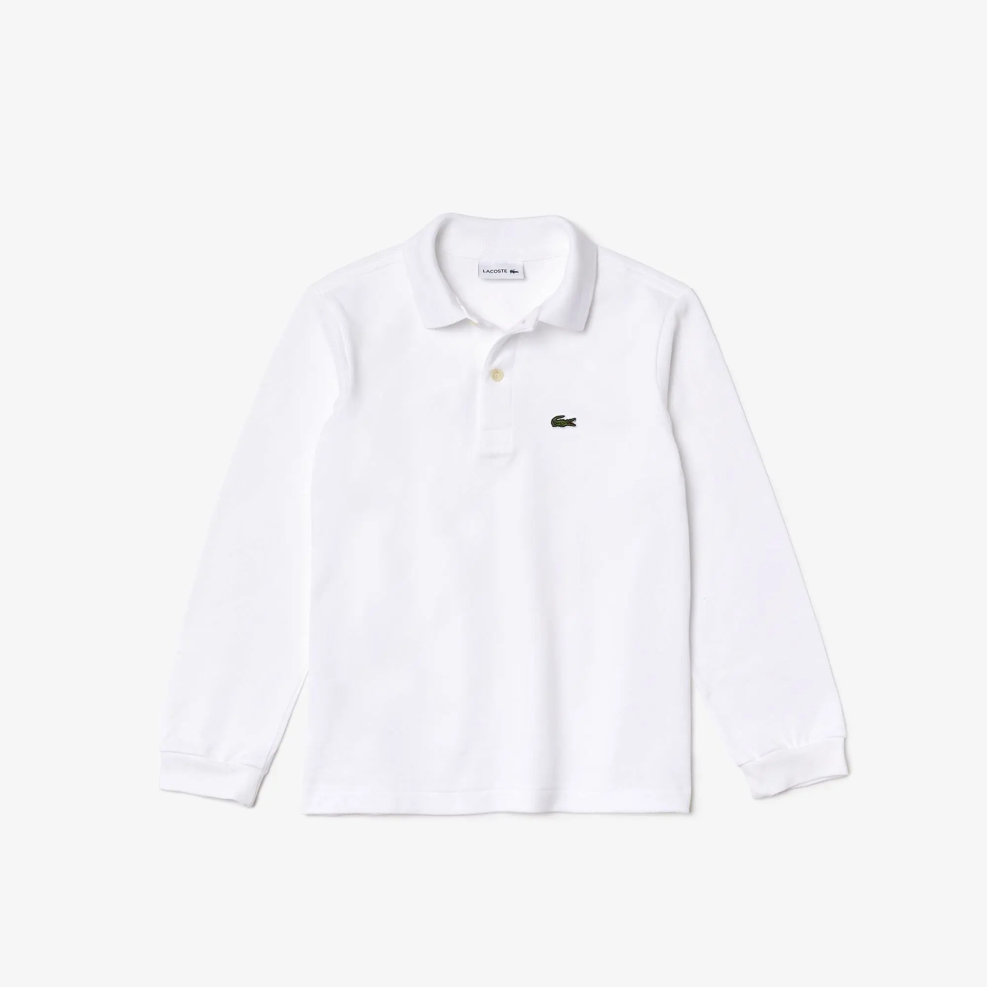 Lacoste Polo de manga comprida Menino Lacoste em petit piqué unicolor. 2