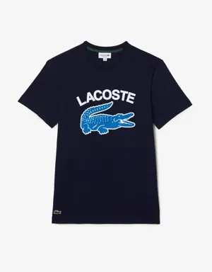 T-shirt homme regular fit avec imprimé crocodile XL Lacoste